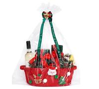 Hamper Box Treats Decoration For Celebration Party Birthday Housewarming Women Holiday Gathering | Cesta de Navidad para Present | Festive Christmas Party Baskets