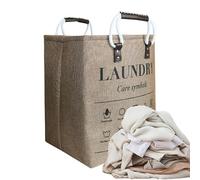 Hamper - Cesta de almacenamiento de 48 litros con asas para ropa sucia - Para dormitorio, cuarto de baño, sala de estar, guardería, toalla, de ropa de cama