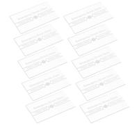 HAMPPLIES 10 Piezas Cubierta de Vidrio Resistente al Calor para Interruptor de Alarma contra Incendios, Vidrio de Repuesto Transparente Compatible para Estación Manual, Pack de 10 Piezas