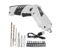 HAMPPLIES 10 Piezas Taladro Recargable de Litio Compacto y Portátil con Puntas para Destornillador Mini Kit para Bricolaje Hogar y Oficina