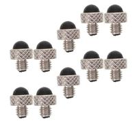 HAMPPLIES 10 Unidades de Silenciadores Prácticos para Tijeras de Peluquería y Mascotas, Accesorios de Metal Diseño Negro Antideslizante, Compatibles Tijeras de Corte Profesionales