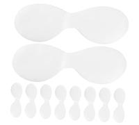 HAMPPLIES 100 hojas para Ojos Desechables de Tela No Tejida Unidades Papel para Mascarilla DIY Cuidado Suave y Transpirable para Contorno de Ojos Antiojeras y Bolsas