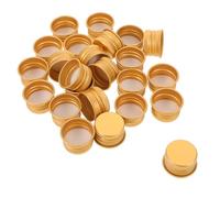 HAMPPLIES 100piezas Tapón de Botella de Aluminio de Color Dorado Tapas Redondas de Acero para Fiestas y Decoraciones Navideñas Tapones de Aluminio para Botellas
