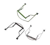 HAMPPLIES 10agujeros Soporte Cuello Para Armónica De Acero Inoxidable Ajustable y Resistente Para Uso Manos Libres Compatible Con Diversos Modelos Musicales Color Negro