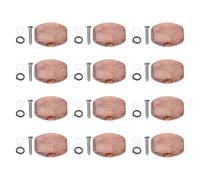 HAMPPLIES 12 Piezas Perillas de Afinación para Guitarra 12 Unidades, Cuadradas de Plástico Rojo, Accesorios de Guitarra Clásica y Eléctrica, Tapas de Clavija de Control para Prácticas y