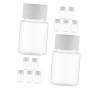 HAMPPLIES 12piezas Botella De Plástico Transparente Unidades Envase Vacío Para Con Tapa Para Almacenamiento De Pastillas y Líquidos Botellas Vacías Para