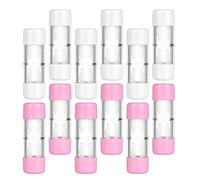 HAMPPLIES 12piezas Estuche para Lentes de Contacto Portátil de Unidades Estuche de Bolsillo para Lentes de Contacto para Viajes y Uso Diario