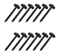 HAMPPLIES 12piezas Kit de Montaje de Mástil para Guitarras Eléctricas Tornillos Profesionales y Herrajes Negros para Estabilidad Articulación de Repuesto para Mástil de Guitarra