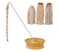 HAMPPLIES 1juego Incienso De Cuerda Hecho Mano De Nepal con Soporte Multifuncional Aromatización y Purificación del Aire para Relajación y Bienestar