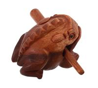 HAMPPLIES 1juego Instrumento Musical De Percusión De Madera Forma De Rana Accesorio Divertido Para Edades Producción De Sonido Melodioso Decoración De Rana De Madera Para Hogar u Oficina