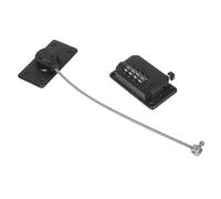 HAMPPLIES 2 Piezas Bloqueo de Límite Ventana Negro Cerradura de Seguridad Ajustable para Ventanas Cajones y Gabinetes Cierre de Seguridad de Congelador y Refrigerador