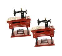 HAMPPLIES 2 Piezas De Decoración Musical Clásica para Escritorio Máquina De Coser Juguete Musical Adornos Retro para Máquina De Coser Adorno Vintage para Escritorio Decoración Realista
