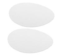 HAMPPLIES 2 piezas Difusores para Lámparas Colgantes Redondos Barreras de Luz Blancas de Protección contra Deslumbramiento Resistente al Calor Adhesivo Térmico Doble Cara