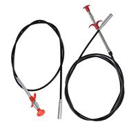 HAMPPLIES 2 Piezas Herramienta Flexible para Desagüe, Limpiador de Obstrucciones de Cocina y Baño
