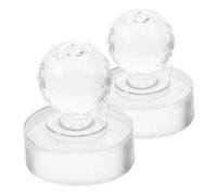 HAMPPLIES 2 piezas Herramienta Maquillaje Prensa Sellado para Sombras Ojos y Rubor Molde Redondo Cristal Reparación y Compactación Precisa Ahorro Espacio y Fácil