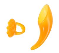 HAMPPLIES 2 Piezas Herramientas de Masaje Facial Portátiles Gua Sha Forma de Cuerno Masajeador Manual para Cara y Cuello Cuidado Casa y Viaje