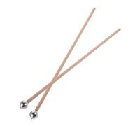 HAMPPLIES 2 Piezas Mallets de Percusión Metal y Mango para Glockenspiel y Chimes Profesional y Ergonómico Perfectos para Instrumentos de Percusión