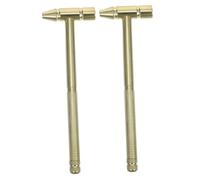 HAMPPLIES 2 Piezas Martillo Multifunción de Latón Sólido con Destornillador Pequeño Herramienta de Reparación Precisa para Relojeros y Bricolaje Mango Ergonómico Antideslizante