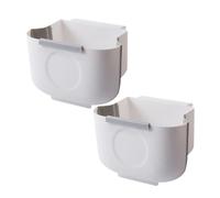 HAMPPLIES 2 piezas Papelera Colgante Plegable para Cocina y Armario Cubo Basura Compacto y Portátil para Puerta de Gabinete Cubo Basura Plástico Resistente Práctico para Casa y Coche