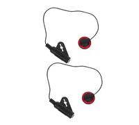 HAMPPLIES 2 Piezas Pastilla de Micrófono Piezoeléctrica para Guitarra Violín Mandolina Transductor de Pastilla Adhesiva Micrófono de Contacto para Instrumentos Musicales Acústico
