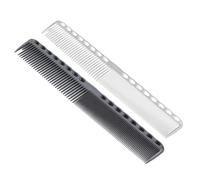 HAMPPLIES 2 piezas Peines de Peluquería de Plástico Peine Desenredante Herramientas Profesionales para Estilismo Salón y Doméstico Colores Negro y Blanco