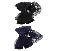 HAMPPLIES 2 Piezas Redes para Moño con Lazo Elegante Malla Resistente para Ballet Enfermería y Trabajo Profesional Cubierta para Peinados Estables Bancos Hoteles y Eventos