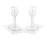 HAMPPLIES 2 Piezas Soporte Adhesivo para Barra de Cortina sin Taladrar Montaje Techo sin Daños Fácil Instalación para Varios de Cortinas Resistente y Moderno para Hogar y Oficina