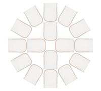 HAMPPLIES 20 Bases de Red de Encaje para Pelucas 4x4 Pulgadas en Forma de U Hechas a Mano, Transpirables y Recortables, 20 Piezas para Cosplay, Manualidades de Muñecas y