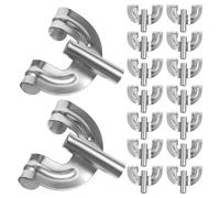 HAMPPLIES 20 Piezas Drum Hardware Replacement Kit Metal Bass Drum Claw Hook For Percussion Instruments With Easy Installation