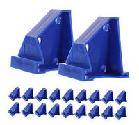 HAMPPLIES 20 Piezas Kit de Instalación de Suelo Laminado Cuñas de Madera Doble Cabeza Triangulares para Parquet y Vinilo Herramienta Resistente para Instalación Rápida y Precisa de