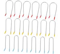 HAMPPLIES 24piezas Pinzas Para Rulos De Permanente Herramientas De Peluquería Caseras Soportes Para Varillas Calientes Pinzas Fijas Para Modelador Cabello Caracois