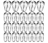 HAMPPLIES 25 Pares de Almohadillas Desechables para Spray Protectores Autoadhesivos para Pies Papel y Uso Salón y Doméstico Pegatinas Antideslizantes para
