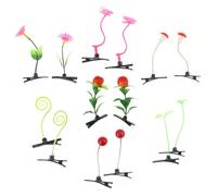 HAMPPLIES 28piezas Horquilla De Planta De Simulación Brotes De Soja Forma De Flor y Hongo Accesorios Cabello Para Mujeres y Niñas Para Fiestas y Días