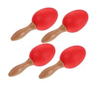 HAMPPLIES 2pares Maracas Rattles Musical Instruments for Kids Fun Percussion Toys for Music Learning and Painting