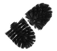 HAMPPLIES 2piezas Cabezal Escobilla WC Negro Repuesto Duradero para Limpieza Eficaz Compatible Mayoría de Escobillas de Baño