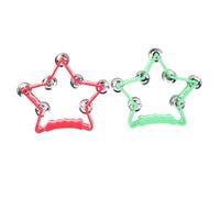 HAMPPLIES 2piezas Juguete De Sonajero De Mano De Estrella De Cinco Puntas Para Niño Niña De Percusión Plástica Rattle Para Desarrollo Auditivo y Visual Para Jugar y Aprender