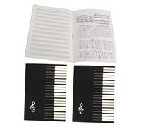 HAMPPLIES 3 piezas Cuaderno de Partituras Pequeño Portátil para Principiantes Música Guitarra y Piano Práctica Pentagramas sin Manchas Tinta Resistente