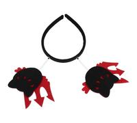 HAMPPLIES 3 Piezas Diadema Gato Negro Halloween Accesorio Pelo Spooky Banda Cabeza Gato Malvado para Fiesta Disfraz Mujer