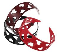 HAMPPLIES 3 Piezas Headbands For Women Wide Anti-slip Heart Hairbands Lightweight Plastic Decorative Hair Accessories For Valentine S Day Party Casual Wear
