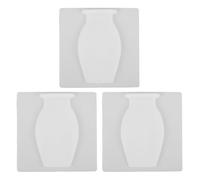 HAMPPLIES 3 Piezas Jarrones Adhesivos de Silicona para Pared Maceteros Colgantes Flexibles para Plantas Hidropónicas y Flores Secas Decoración Versátil para Bodas Oficinas y Hogar Color