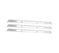 HAMPPLIES 3 piezas Placas de Acero Inoxidable para Marco de Puerta Pestillo Ajustable Antirrobo Refuerzo para Cerraduras de Seguridad Puertas de Entrada y Garaje