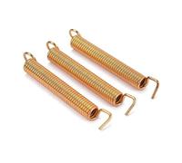 HAMPPLIES 3 Resortes de Trémolo Dorados para Guitarra Eléctrica Estilo St, Acero Baño Dorado, Fácil Instalación y Alta Durabilidad para Sistema de Puente de Trémolo
