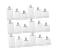 HAMPPLIES 30 piezas Bolsas Viaje para Aseo Transparente Mate con Tapa Bolsas Cosméticas Portátiles para Loción Gel de Ducha y Champú
