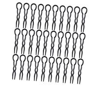 HAMPPLIES 30 Piezas Horquillas de Pelo para Mujer Clips Espirales para Moños y Peinados Accesorios Versátiles y Elegantes para Chignons y Recogidos Negros
