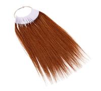 HAMPPLIES 30 piezas Muestras de Color de Cabello con Anillos Mechones Naturales para Testeo y Práctica de Coloración Incluye de Colores para Peluquería y Formación Profesional
