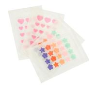 HAMPPLIES 4 Hojas Parches Hidrocoloides Transpirables para Acné con Parches de Estrellas Flores y Parche Invisible para Puntos Blancos y Reparación de Uso Diario