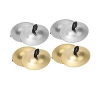 HAMPPLIES 4 pares Platillos de Dedo de Latón Mini Estilo para Danza del Vientre Accesorios Musicales Compactos y Duraderos para Adultos para Fiestas y Práctica Artística