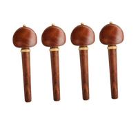 HAMPPLIES 4 Piezas Cadena de caoba Musical accesorios violonchelo retro interior partes de violín clavijas de afinación de violín De madera Chocolate