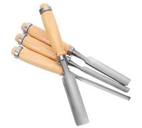 HAMPPLIES 4 Piezas Cinceles de Madera Acero Resistente para Tallado Preciso y Acabado Suave para Principiantes y Profesionales Carpintería y Escultura Madera