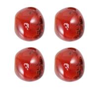 HAMPPLIES 4 Piezas de Piedra de Ágata Natural Sardónice Pulida Pequeña 2-3 CM Piedras Curativas para Meditación y Decoración del Hogar Guijarros Irregulares para Bisutería Color Aleatorio